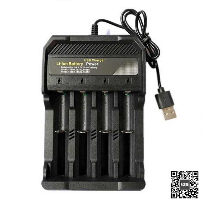 UNIVERSAL USB CHARGER BATERAI CASAN BATRE 18650 16340 18350 CR123A