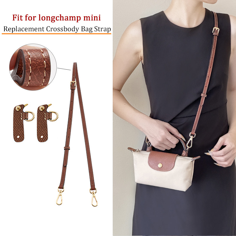 Leather Replacement Crossbody Bag Strap,Fit for Longchamp Mini BagBag Shoulder Strap Accessories