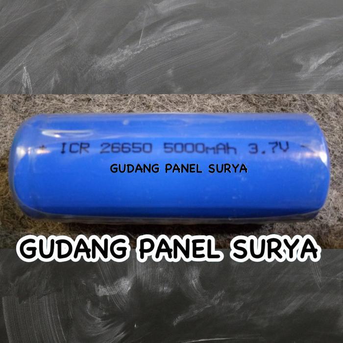 TERLARIS Baterai Lithium Battery Litium Li-ion 26650 3,7V 5000mah SALE