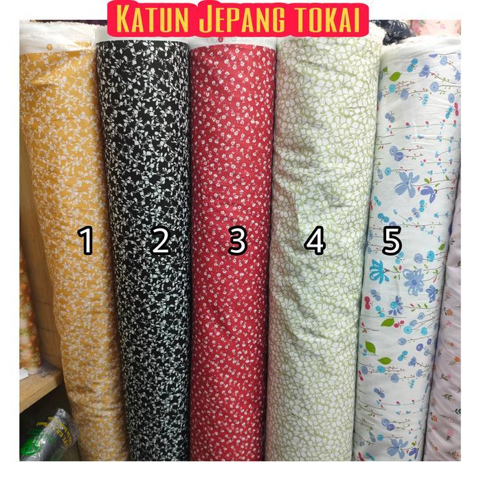 #Bestseller Katun Jepang Tokai - Motif Abstrak - Gambar Bunga - Bahan Kain Berbagai Macam Motif