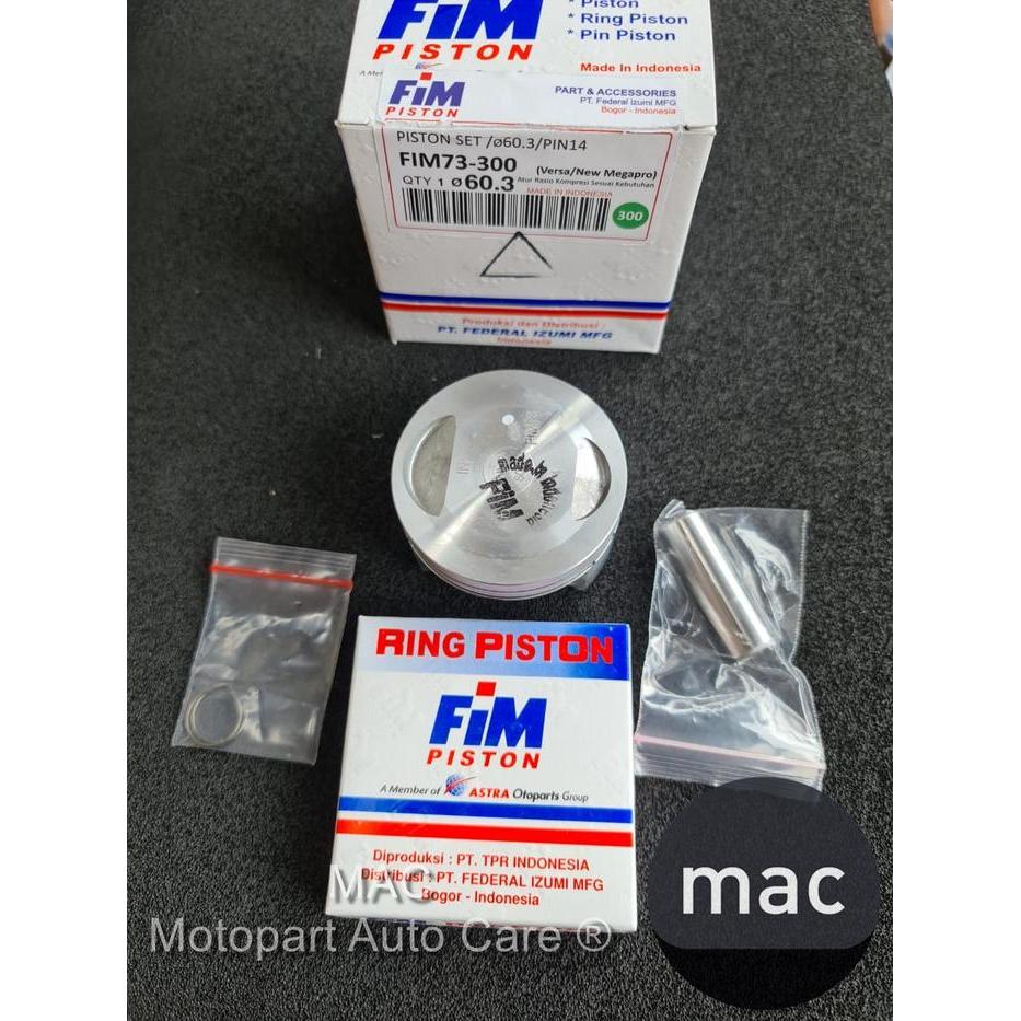 Seher Piston Kit Verza Megapro Mono Os 300 Dim 60.3 Pen 14 Fim73 Fim