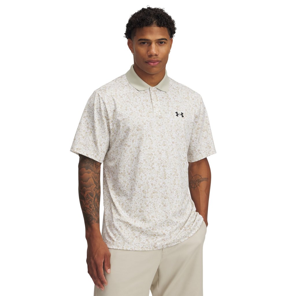 UA Matchplay Printed Men's Polo - White