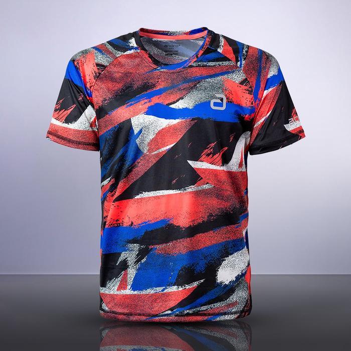 KAOS SHIRT TENIS MEJA PINGPONG ANDRO LIKYA RED GRAFFITI ORIGINAL