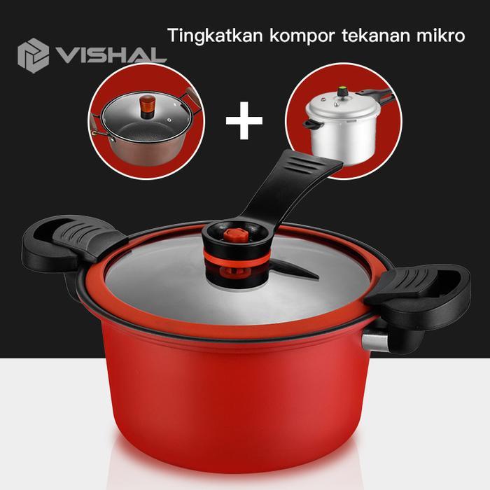 COD Panci Presto Subron 3.5 liter Teflon Pressure Cooker Totipotent Micro Pressure Cooker Pot 2L