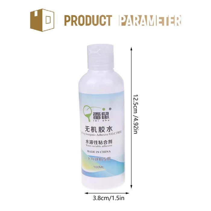 100ML LEM KARET TENIS MEJA CEPAT KERING LEM KARET PINGPONG KELARUTAN AIR LEM BET TENIS MEJA
