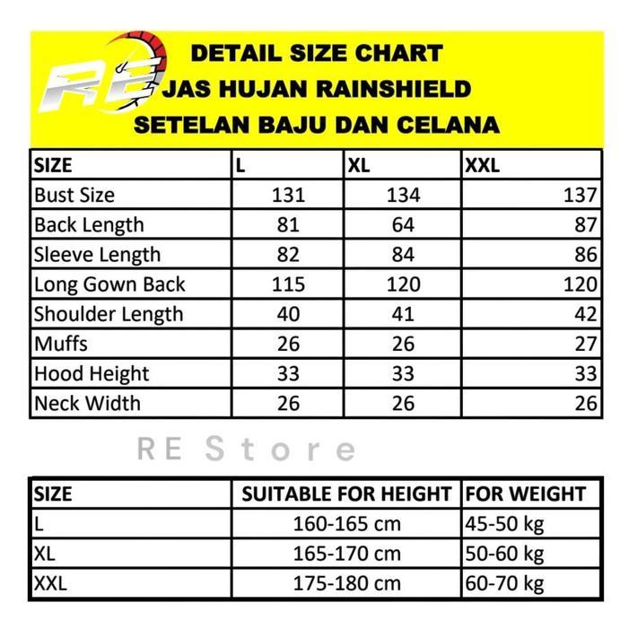 Jas Hujan Setelan RAINSHILD Anti Tembus PVC Tahan Air Jas Hujan Pria Jas Hujan Wanita Raincoat