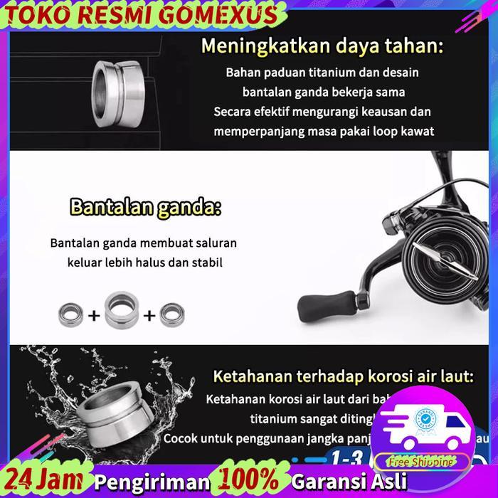 Gomexus Fishing Line Roller Titanium Ball Bearings For Shimano Stella Twin Power Stradic Vanquish