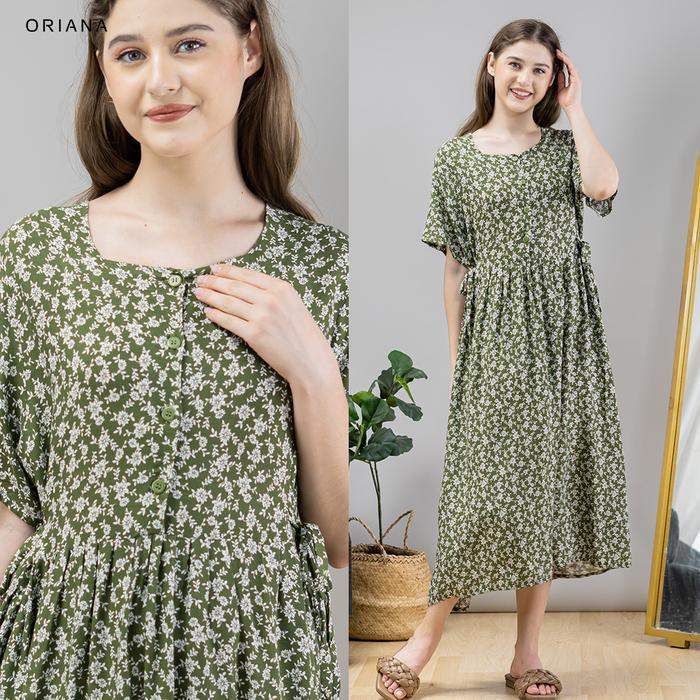 Oriana Homewear Maxi Dress Daster Busui Cayya Ghaniya Series