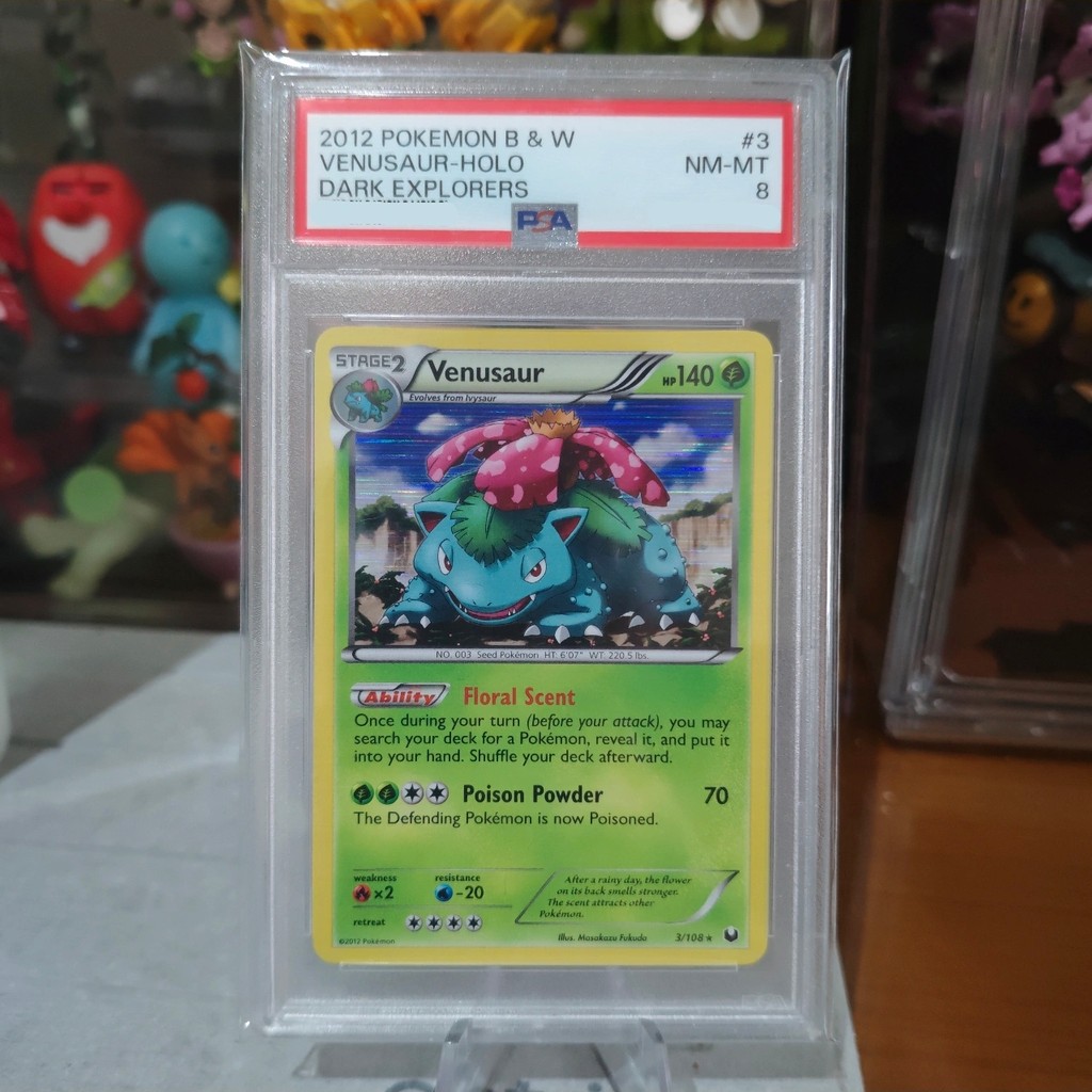 PSA 8 Venusaur #3 Pokemon Dark Explorers