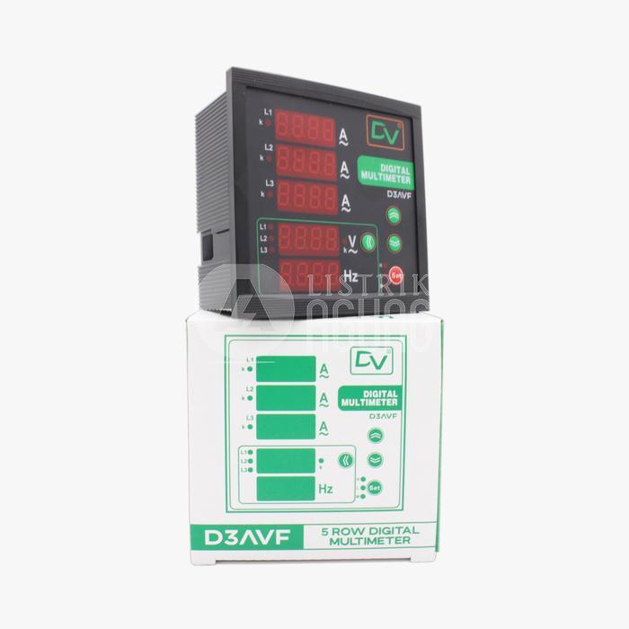 Dv Power Meter 3P Led Display 5 Rows Dv3Avf
