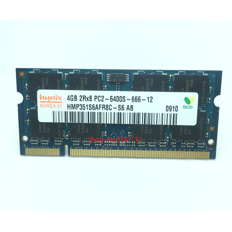 Notebook memory hynix DDR2 4GB 800MHz PC2-6400S Original authentic DDR 2 4G Laptop RAM 200PIN SODIMM