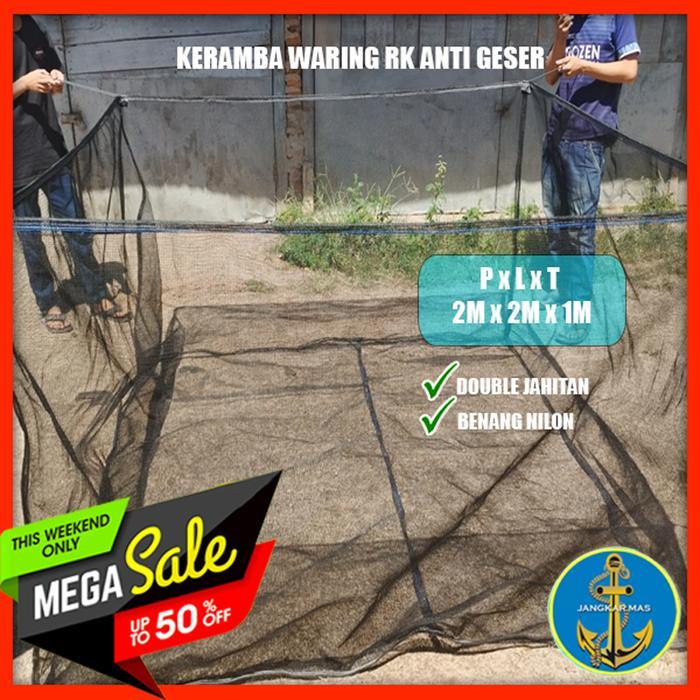 Jangkar Mas - Promo Keramba Ikan Termurah waring jaring RK anti geser Double/Triple track ukuran
