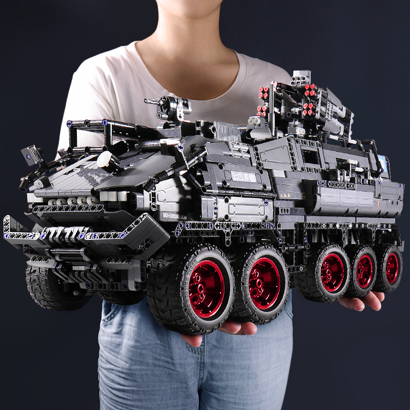 6 in 1 Military Building Blocks Tiger Police Car Armored Vehicle Aircraft Set Boys DIY Construction
