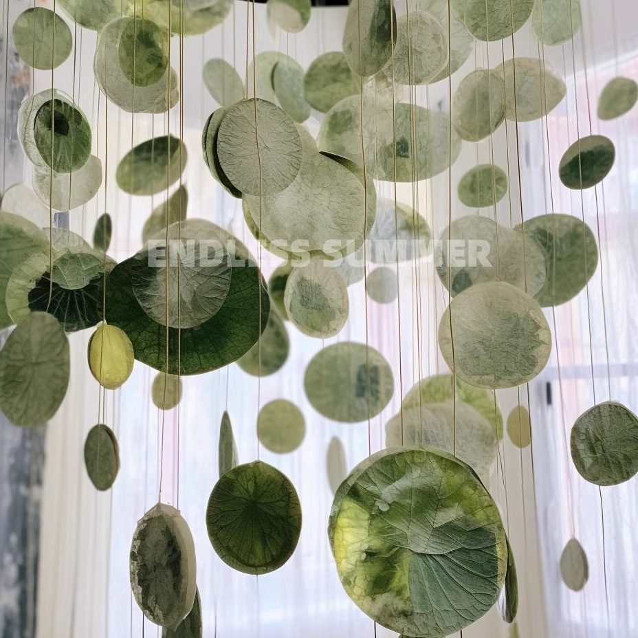 For polka dot lotus national style disc lotus leaf decoration set oriental aesthetics hanging