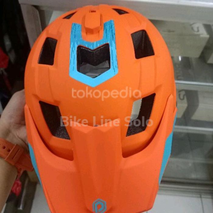 Bebas Ongkir Helm Polygon Ramp size L Orange