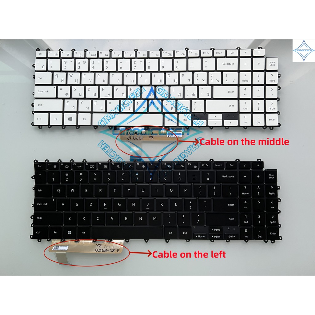 New US RU KR Korea Russian For Samsung Galaxy Book Pro NP950XDB NP950XED 950XED 950XDB NT950XDC
