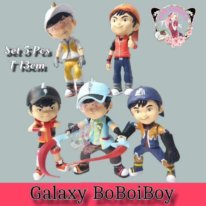 HOT SALE MAINAN BOBOIBOY GALAXY SET 5 SUPRA SOLAR BLAZE GEMPA TOY FIGURE TERMURAH