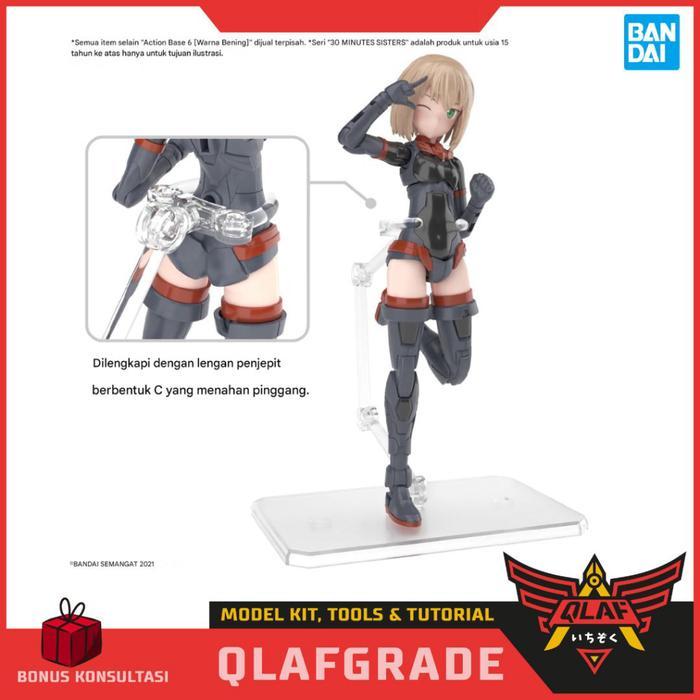 HOT SALE ACTION BASE 6 DISPLAY STAND - CLEAR COLOR 30 MINUTES SISTER ACTION FIGURE GUNDAM HG RG