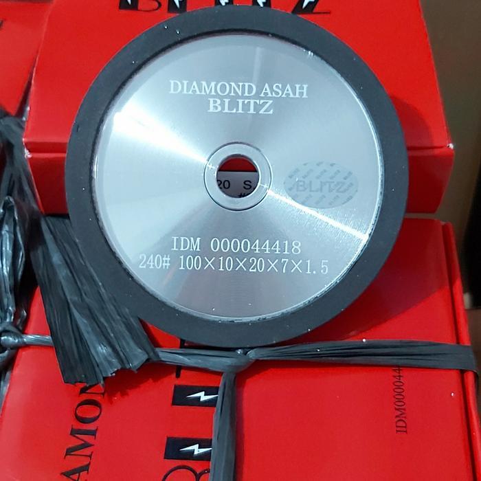 Diamond asah blitz 4inch 1 sisi ,,batu asah blitz