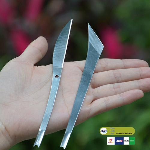 TERBARU Stainless steel carving knife pisau ukir sayat bonsai buah kelapa BISA GRAB