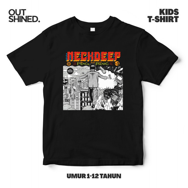 OUTSHINED Kaos Distro Anak Band Neck Deep Fresh Stock - Baju Anak Band