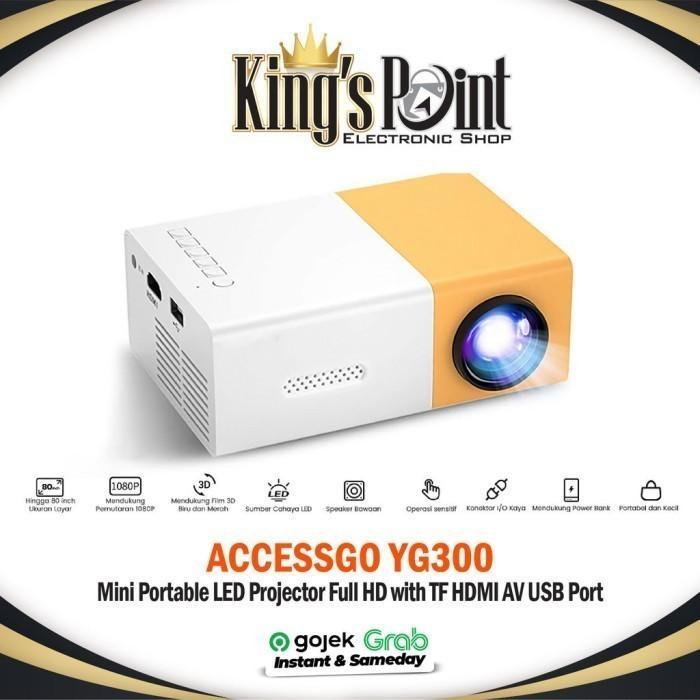 Mini Proyektor YG300 Projektor Mini LCD portable YG 300 LAYAR JERNIH - ORIGINAL BERAGARANSI