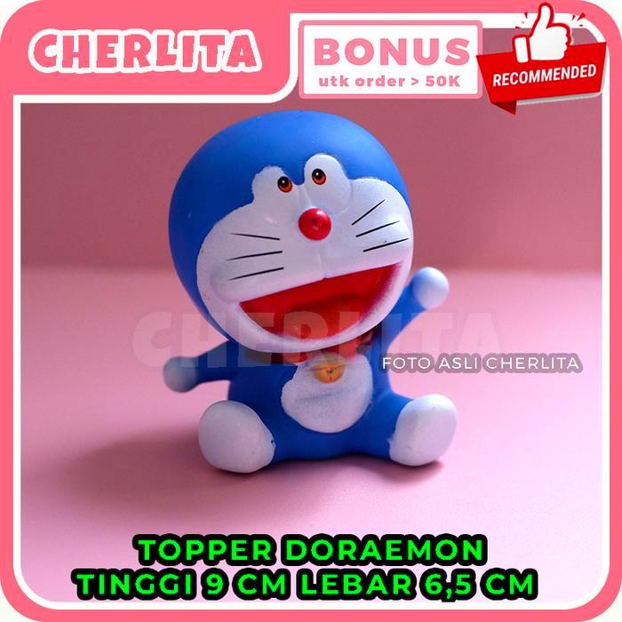 Topper Doraemon Hiasan Kue Ultah Cake Topper Kartun Anak Boneka
