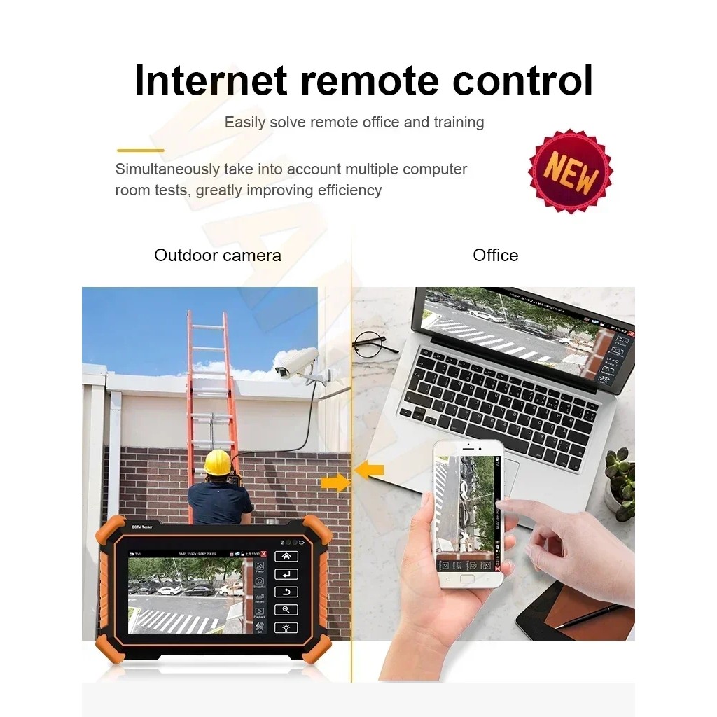 IPC-1910 plus CCTV Tester 8K IP Camera Testing H.265 IPC CCTV Upgrade Camera Tester Monitor Tester