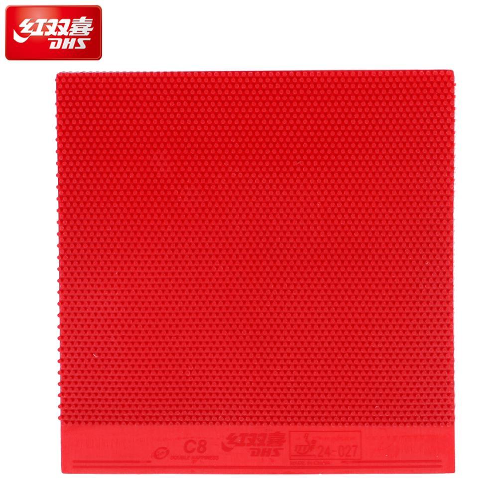 DHS C 8(C-8 C8) Long Pips-Out DHS Table Tennis Rubber LONG PIPS Original DHS Ping Pong Topsheet wiht