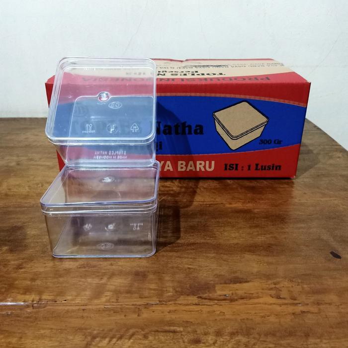 Toples Kue Kering Plastik Natha/Kotak - 300 gr