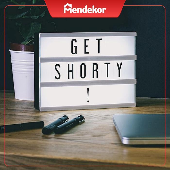 Gora A4 lightbox cinema light led neon box portable lampu putih