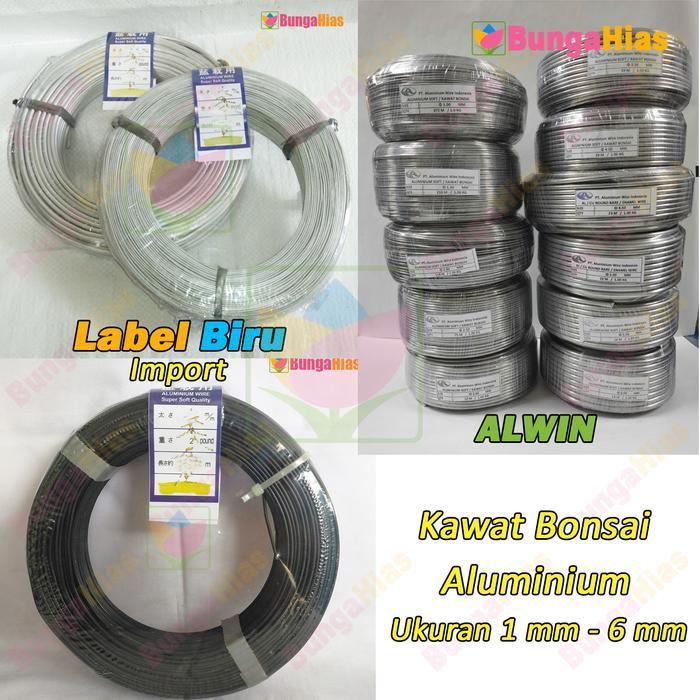 Kawat Bonsai Aluminium Ukuran 1mm Sampai 6mm