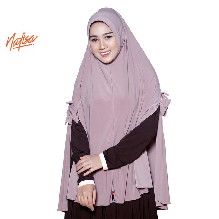 Nafisa Grania Khimar Instan Bergo Syari Hijab Instan Syar'i Belah