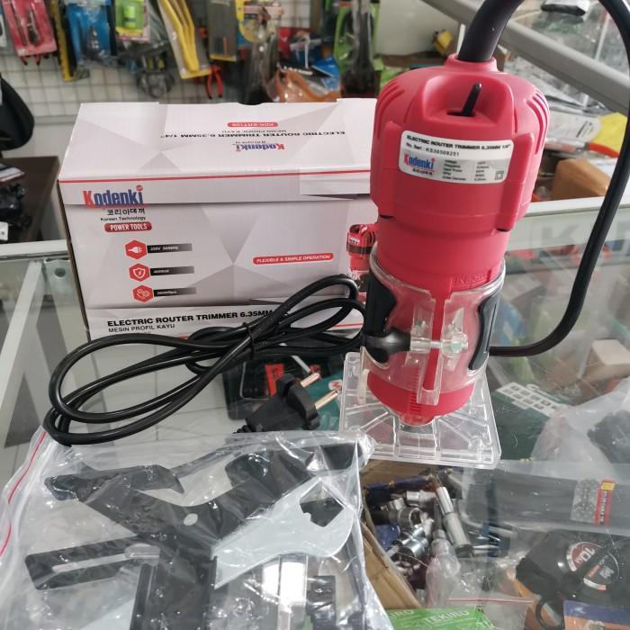 Kodenki Mesin Profil 6.35 Mm Mesin Router Listrik Trimer Lis Kayu Trimmer Listrik