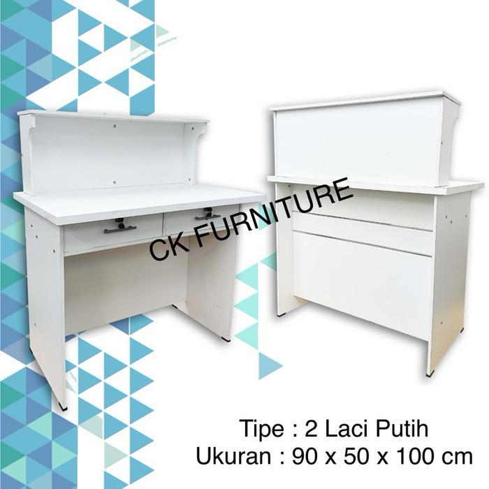 Meja kasir minimalis meja pendaftaran meja resepsionis meja toko