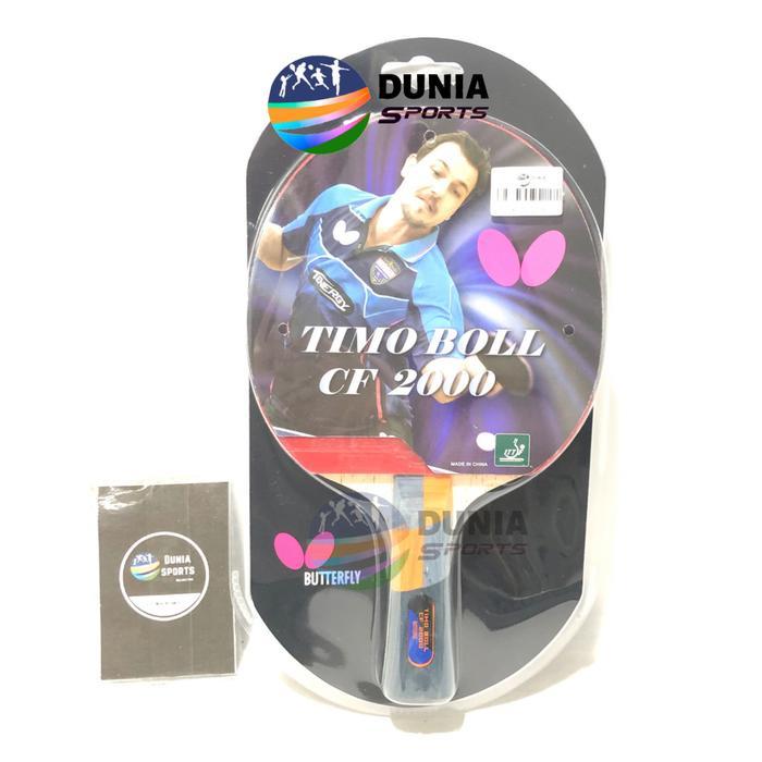 BAD BAT PINGPONG TENIS MEJA BUTTERFLY TIMO BOLL CF2000 CARBON ORIGINAL