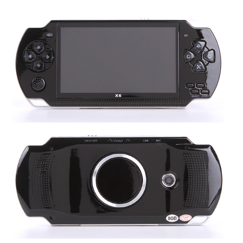 2025 new X6 Handheld Game Console 4.3 inch Screen MP4 Player MP5 Game Player Real 8GB Support For