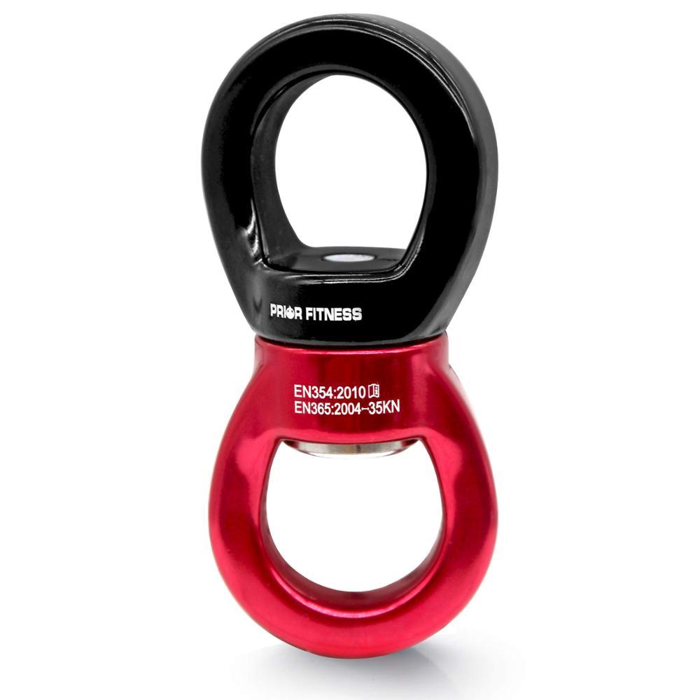 PRIOR FITNESS Rock Climbing Kit, Rotational Rope, Swivel Connector, Mountaineering Buckle, 35KN