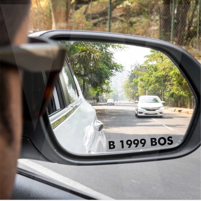 sticker spion mobil plat nomor custom hologram