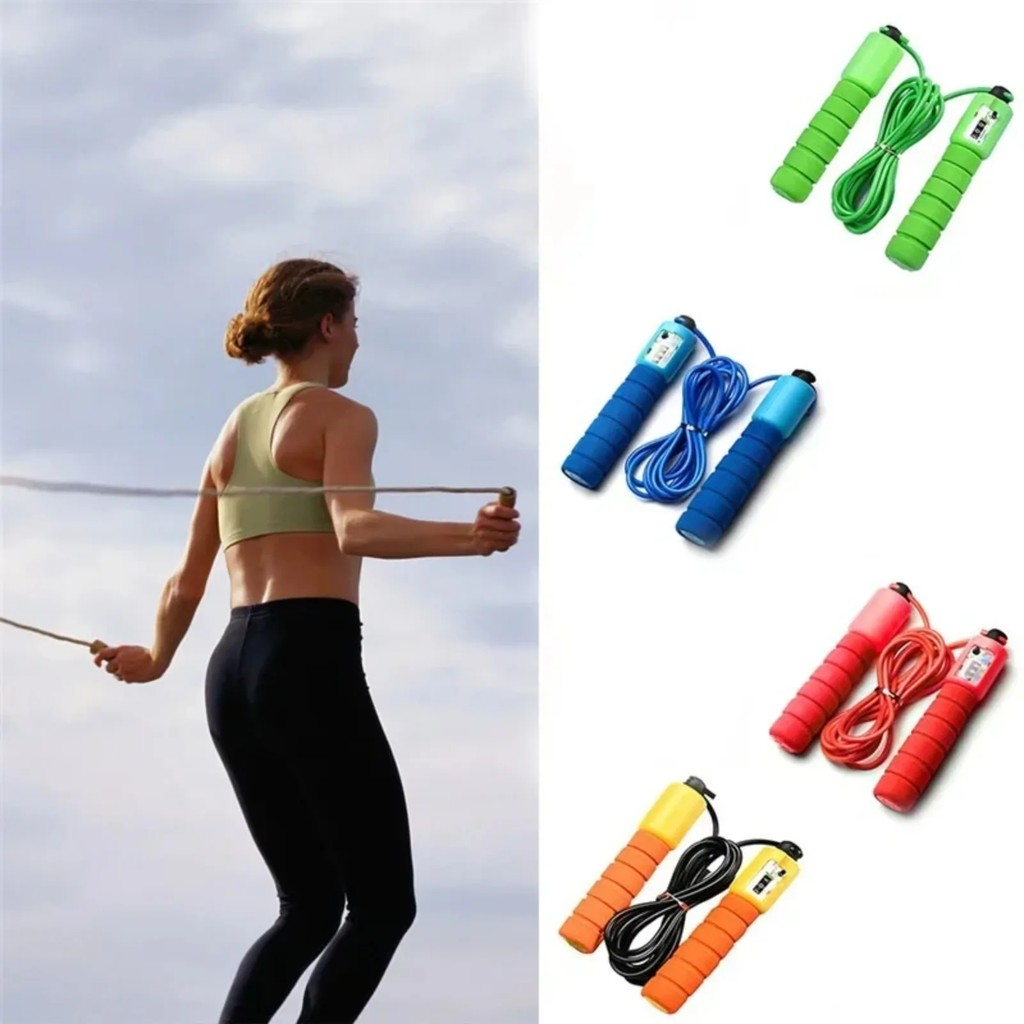 Professional Jump Rope with Electronic Counter 2.9m Adjustable Fast Speed Counting Skipping Rope