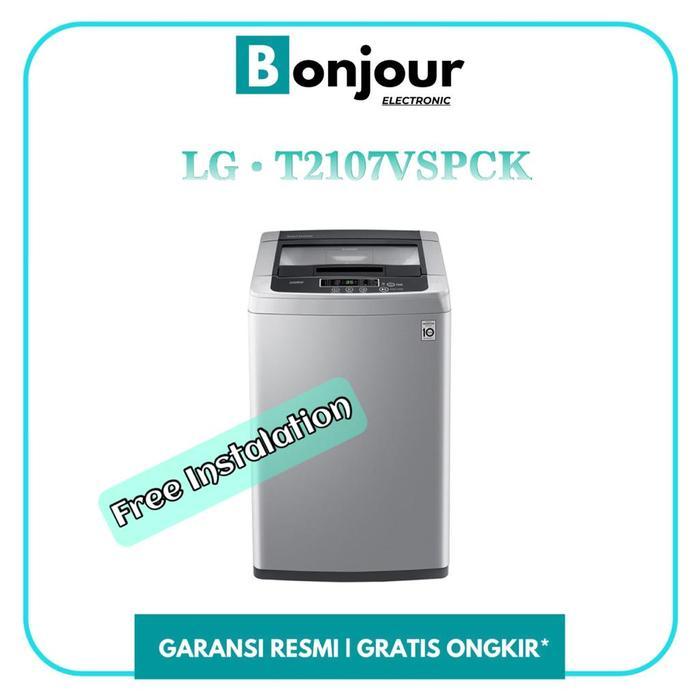 LG T2107VSPCK I T 2107VSPCK I LG MESIN CUCI TOP LOADING 7 KG