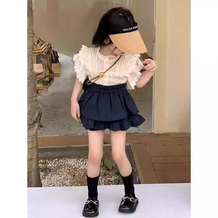 SETELAN ANAK PEREMPUAN AMMARA RENDA MODEL ROK CELANA TERBARU