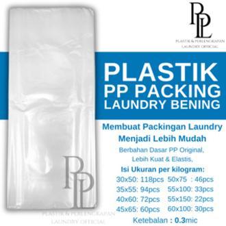 Plastik Packing Laundry / Plastik Laundry Kiloan / Plastik PP Bening