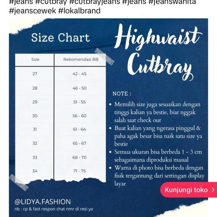 Jennie Cutbray Haigwaist Lipat Lebar - Celana Jennie Cutbray Wanita - Lipat lebar - Streacy by Up