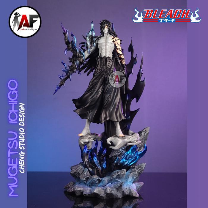Statue Action Figure Bleach Ichigo Kurosaki Mugetsu, White & Sosuke Aizen Final Form Cheng Studio