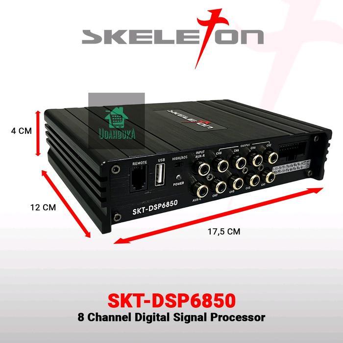Dsp - Digital Signal Processor 8 Channel - Built In Amplifier - Skeleton - Skt Dsp6850 Terpercaya