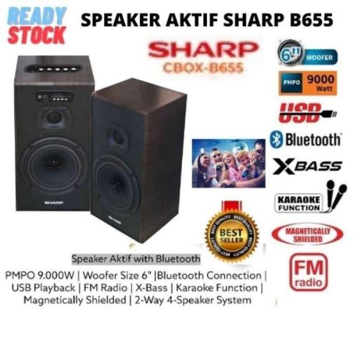 Speaker Aktif Sharp Cbox-B655Ubo Sound System Tv 101 Terbaik