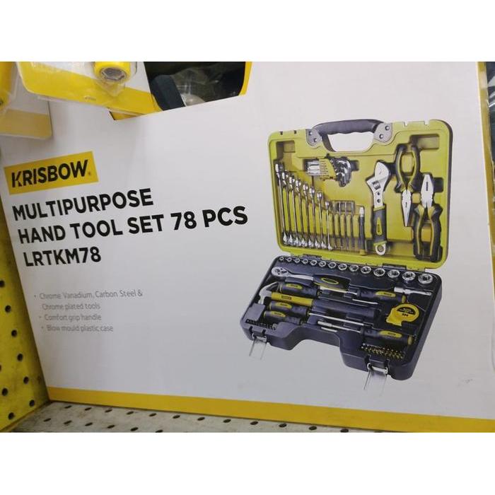 TOOL KIT TOOL SET KRISBOW/MECHANIC TOOL SET 78PCS KRISBOW LRTKM78