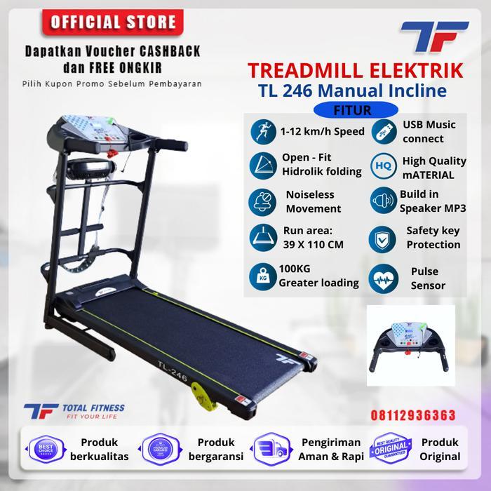 Alat Fitnes Treadmill Electric TL 246 - Treadmill Elektrik - Treadmil