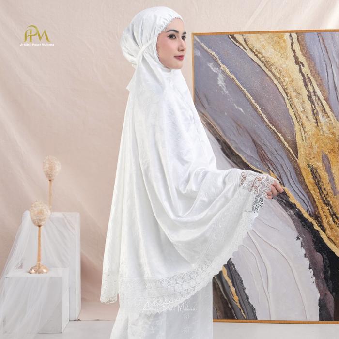Apm Mukena Dewasa Mewah Sutra Bordir Melati Serangkai Series Apm Mukena Pasti Diskon
